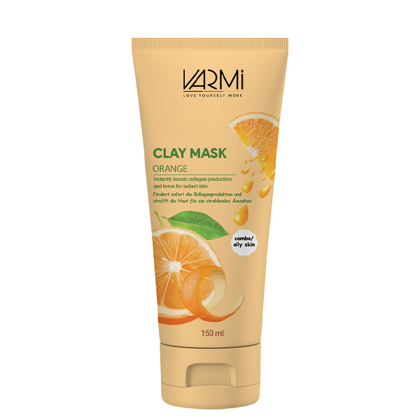 ماسک صورت وارمی مدل خاک رسی پرتقال حجم 150 میلی لیتر